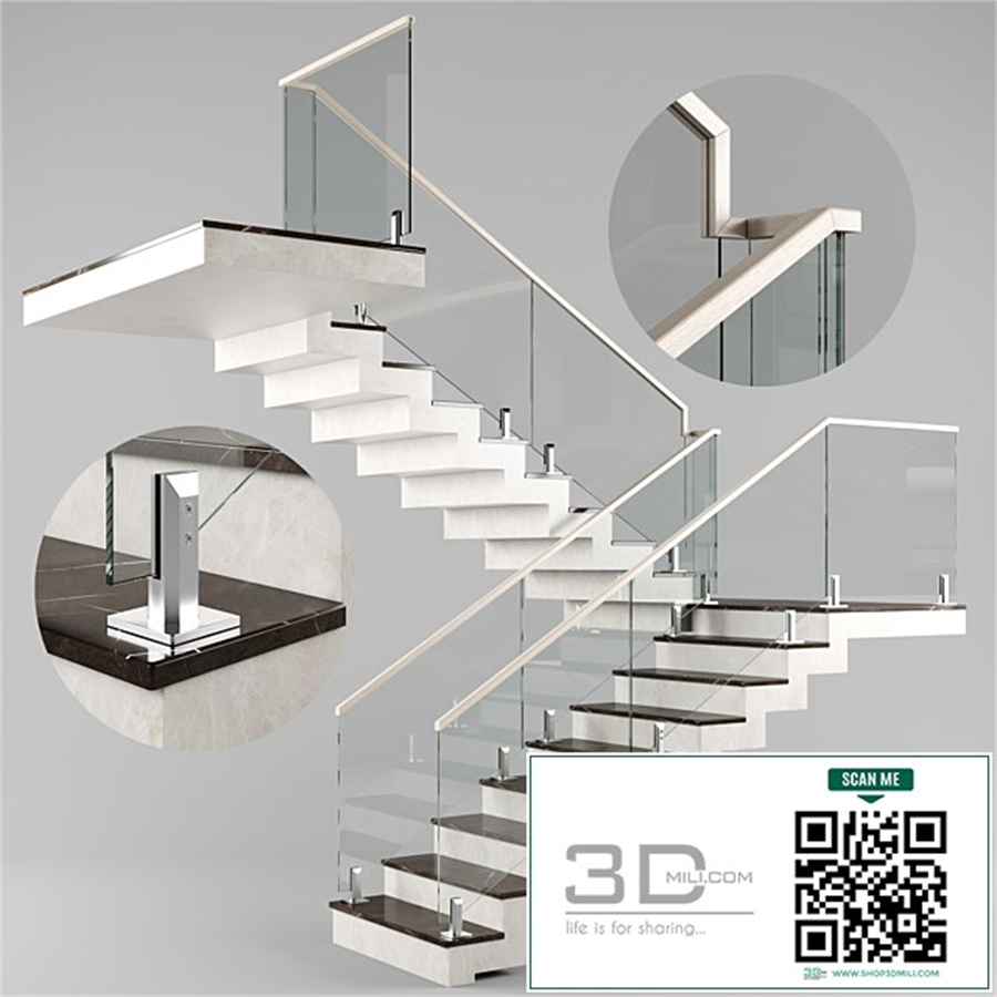 Modern interior stair 03