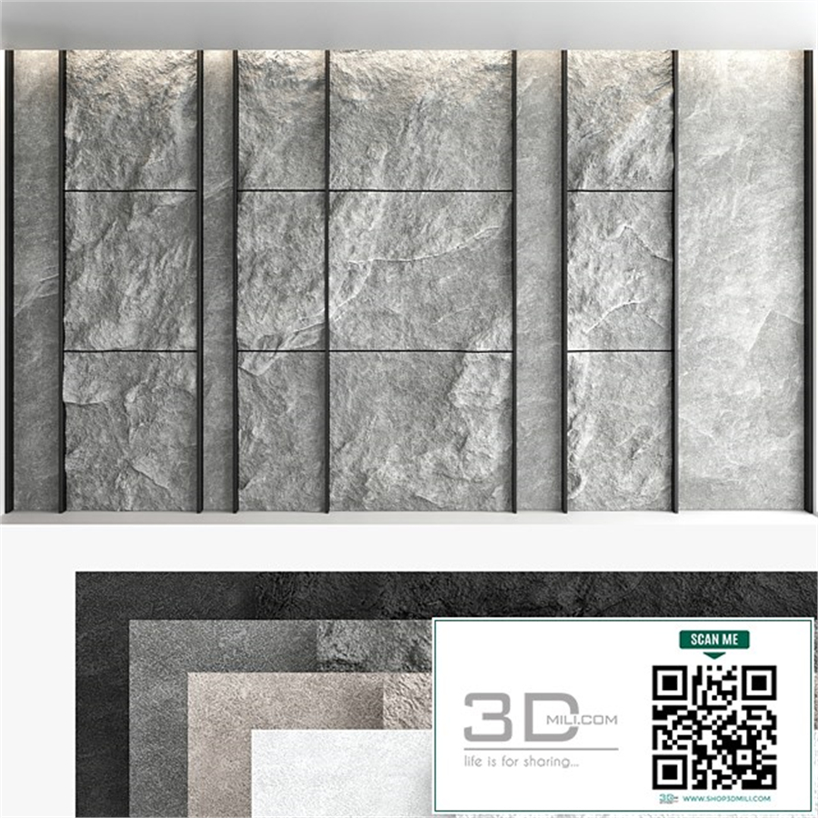 Decorative wall panel set 56