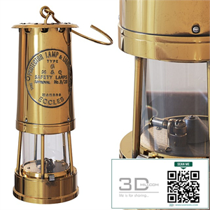 Lantern Brass and Cast Iron Miner's