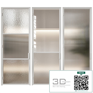 White French door