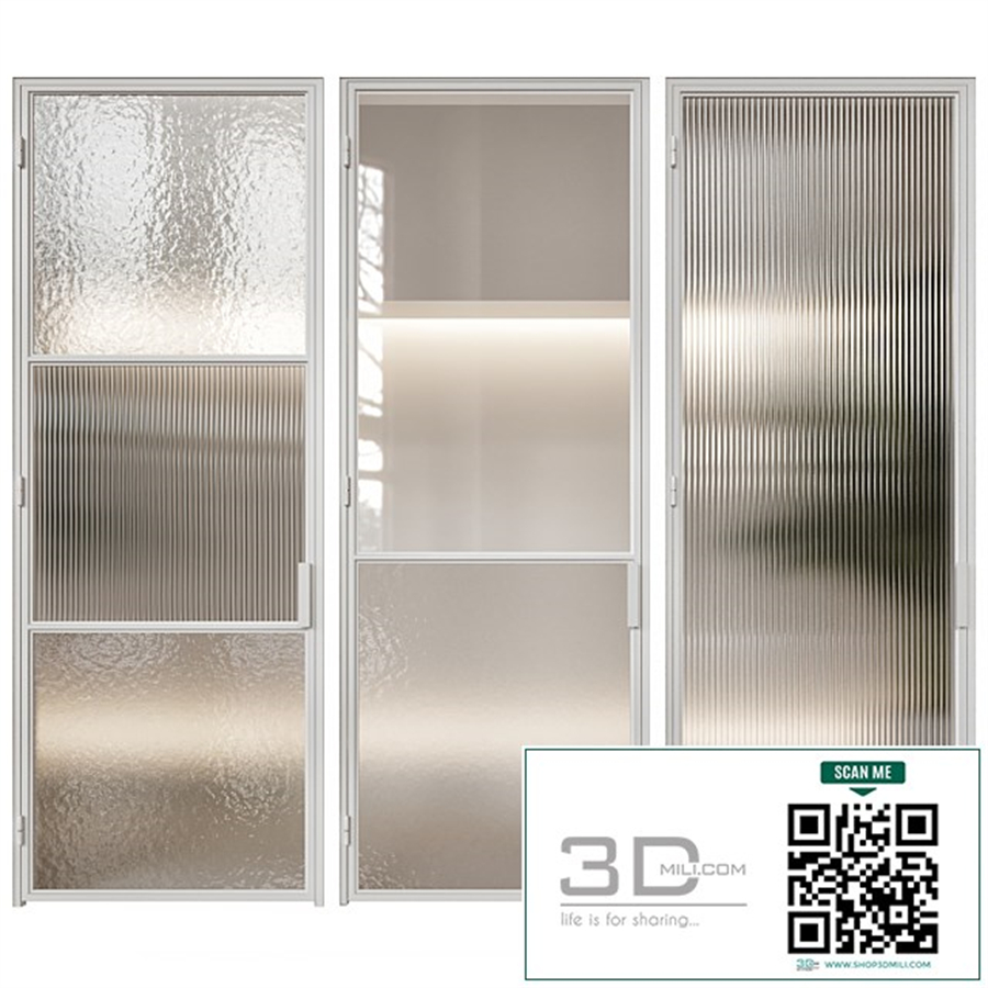 White French door