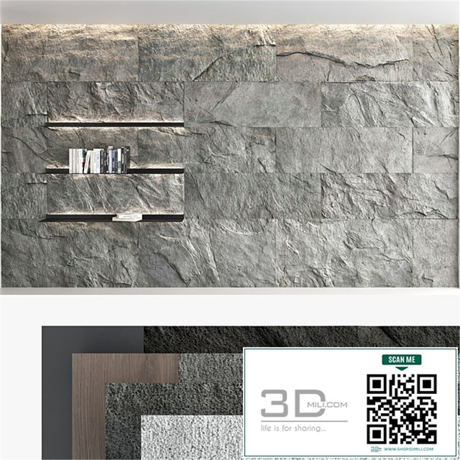 Decorative wall panel set 62
