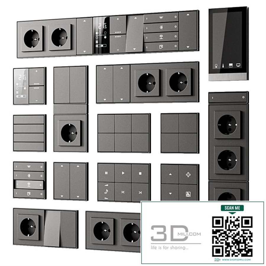 Ekinex sockets and switches