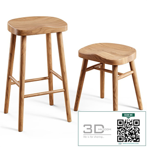 Zara Home - The ash wood stool