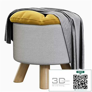 Padded seat pouf
