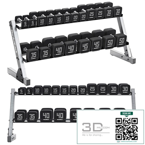 Premium Dumbbell Set and Dumbbell Rack