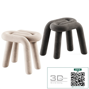 Bold Stool by Mustache / Curved Chair