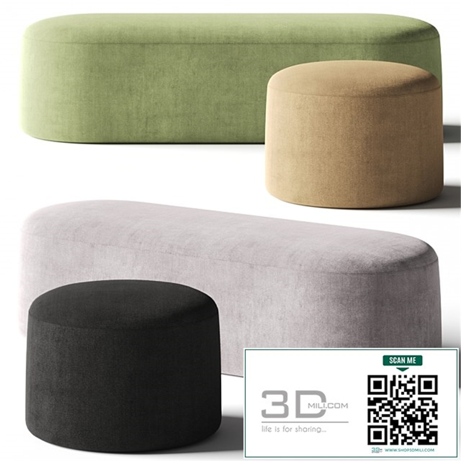 PlusHalle Proto Pouf & Bench