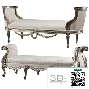 kosovart rococo bench