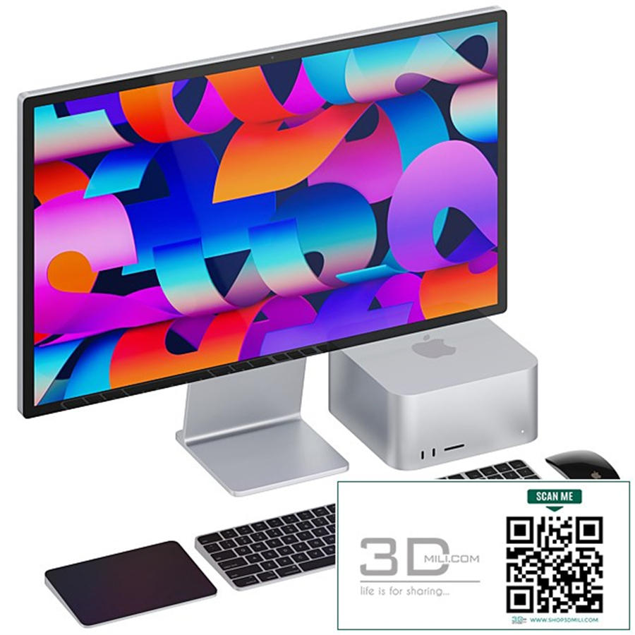 Apple Studio Display and Mac studio full set