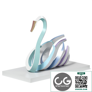 Sculpture statue Swan