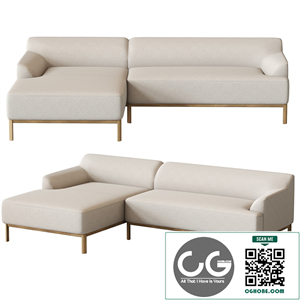 Caro Sofa 3 seater with chaise longue