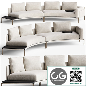 NOAH Curved sofa By Zanotta
