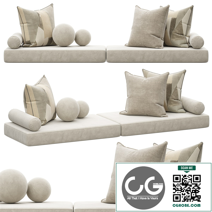 Set of decorative pillows 005