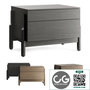 Zegen Ash Bedside Table