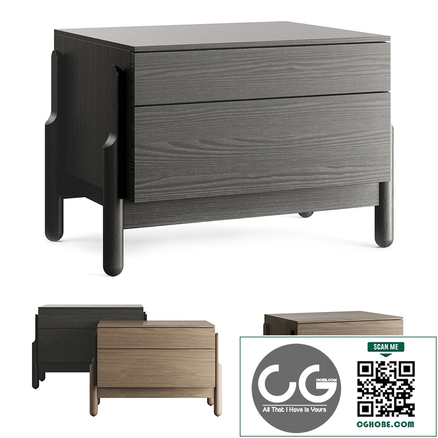 Zegen Ash Bedside Table