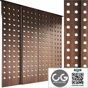 Decorative sliding partition Mobius