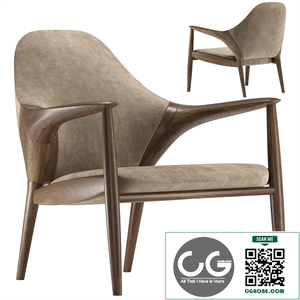Karimoku-Kunst armchair