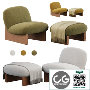 Armchair Jardan Ziggy Armchair and Ottoman
