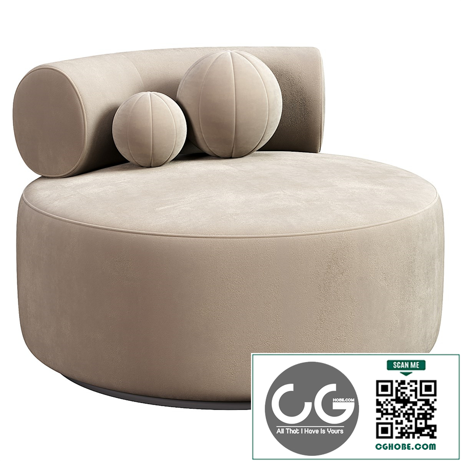 TUBE armchair white