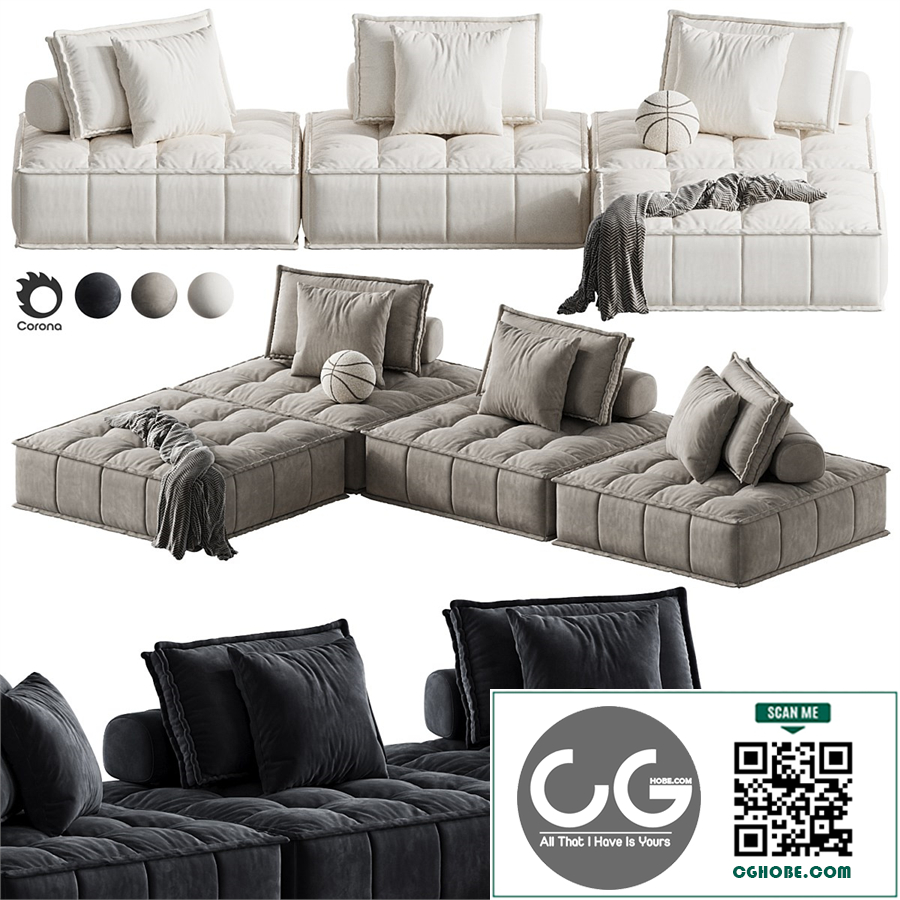 Cubist Sofa Element
