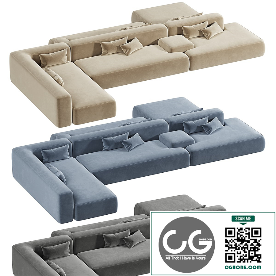 Modular sofa Lema Cloud PRO $7 Royalty free