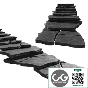 Slate staircase