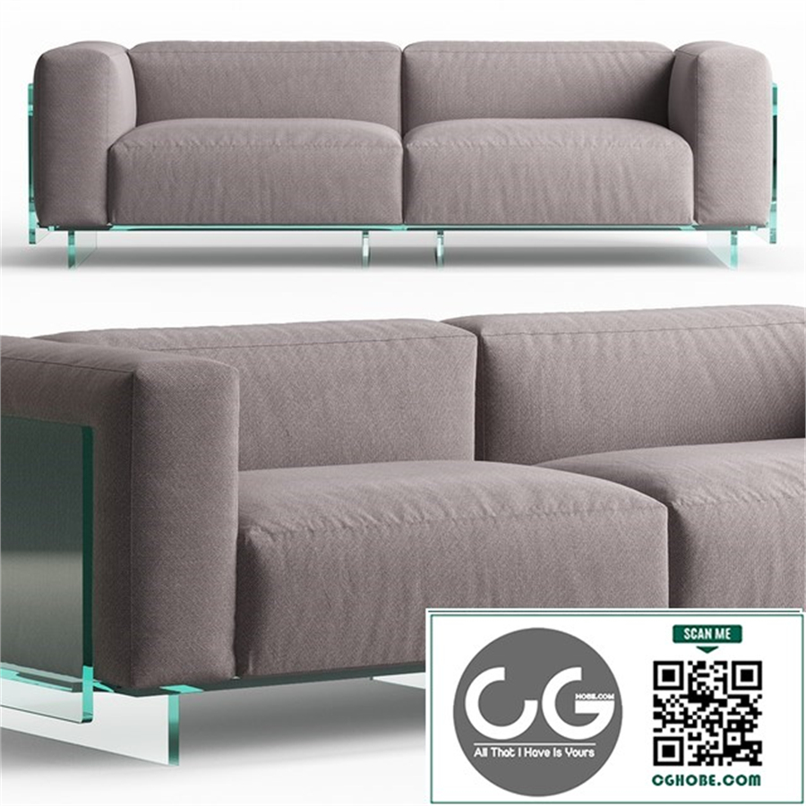 Crystal Lounge Sofa by Glas Italia