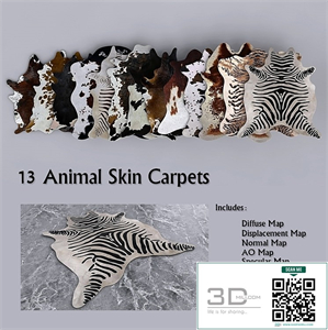 13 PBR Animal Skin Carpets