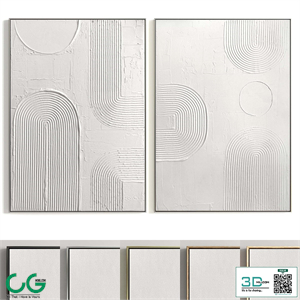 Plaster Two Photo Frame T-261