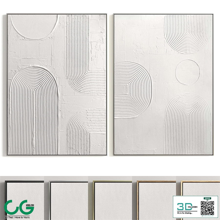 Plaster Two Photo Frame T-261
