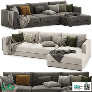 Brockley Large Chaise Corner Sofa