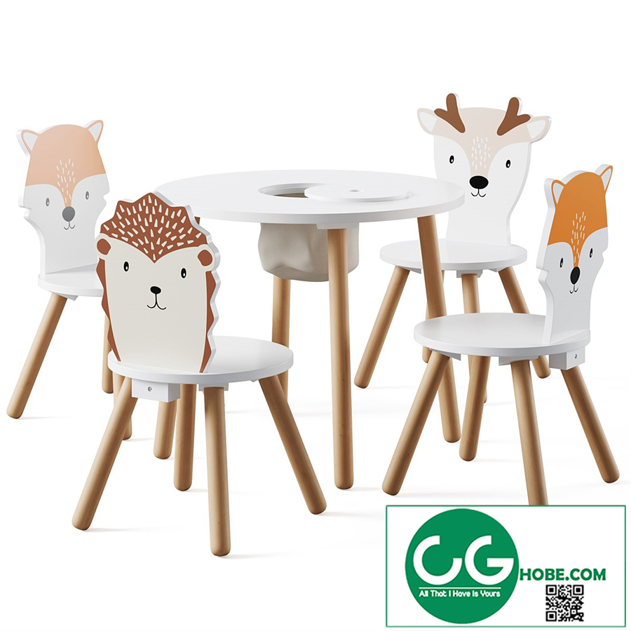 Dandelion Toddler Table & Animal Toddler Chair by Great little