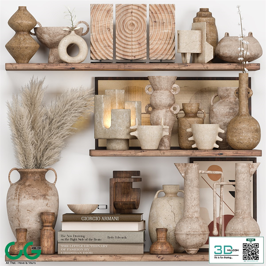 Decorative Set Rustic style 05