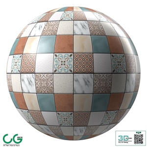 Tiles Materials- Moroccan Mosaic Tile | Pbr 4k Seamless
