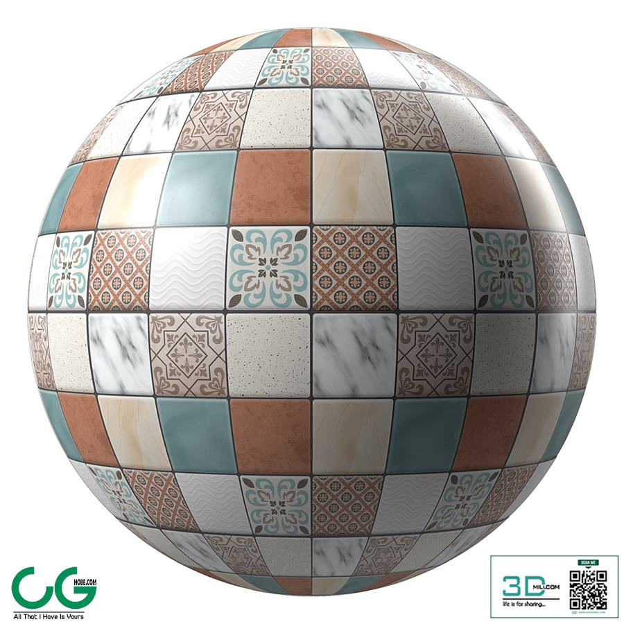 Tiles Materials- Moroccan Mosaic Tile | Pbr 4k Seamless