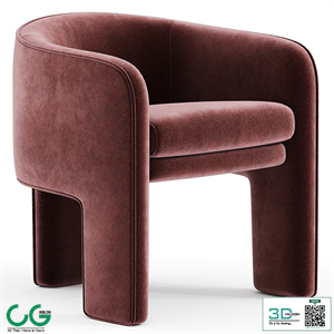 Milo Baughman Armchair velvet