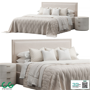 Rectangular Headboard Bed by FISCHER FURNITURE