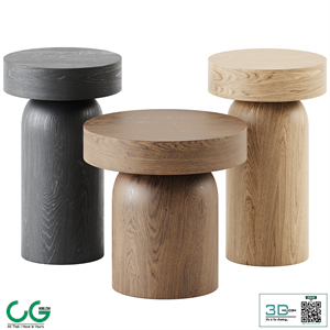 Francis Side Tables by Lema / Wooden table