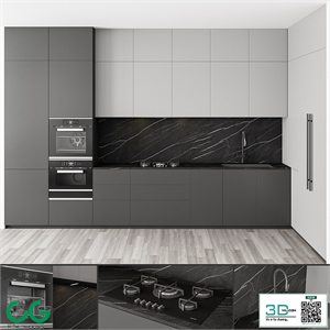 Modern Kitchen Black and White 100