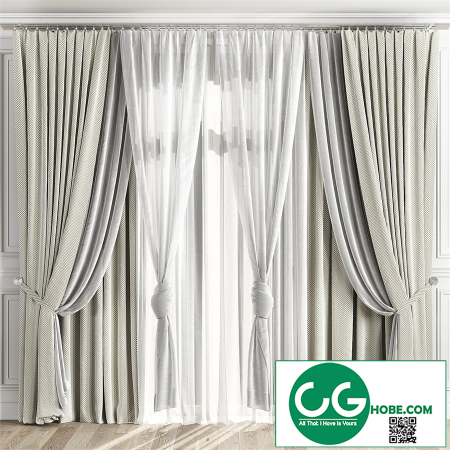 Curtains with window 510C