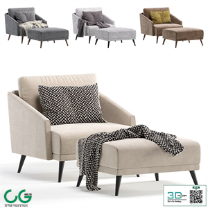 Armchair SEVILLE by Cazarina Interiors 4 Colors Version/Кресло СЕВИЛЬЯ