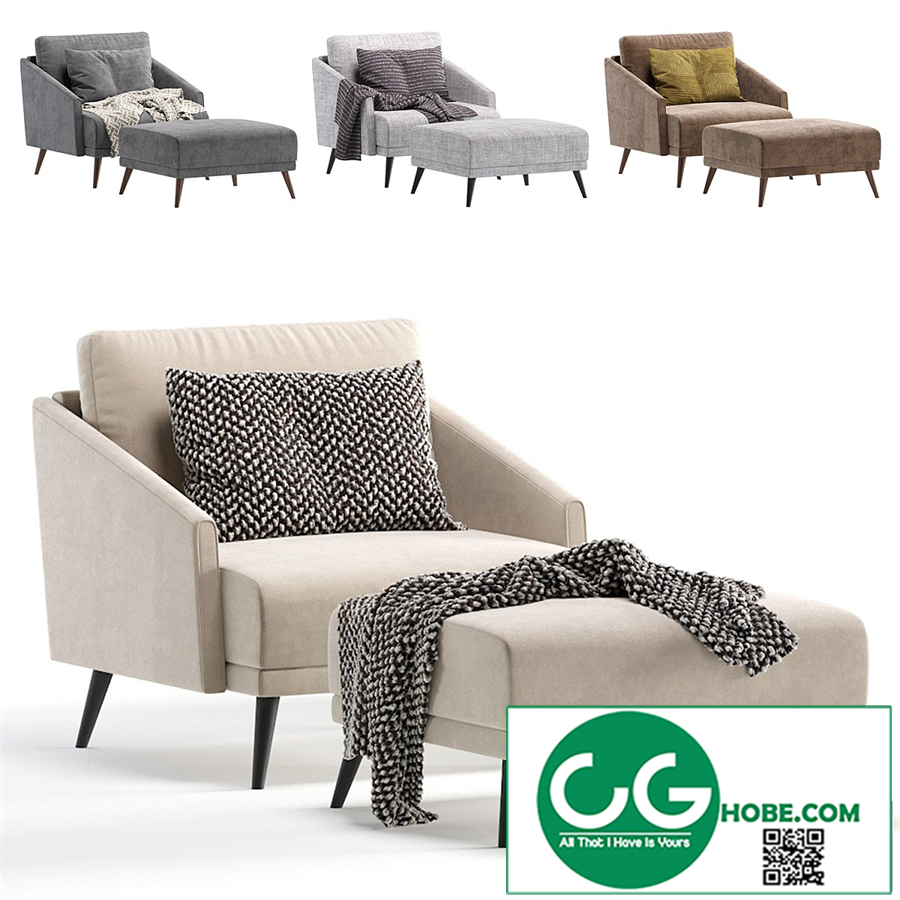 Armchair SEVILLE by Cazarina Interiors 4 Colors Version/Кресло СЕВИЛЬЯ