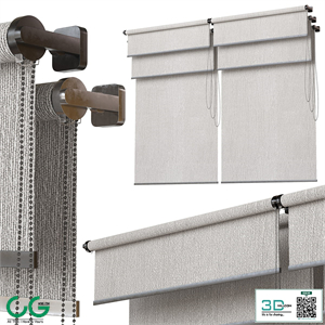 Roller blinds. Set 10