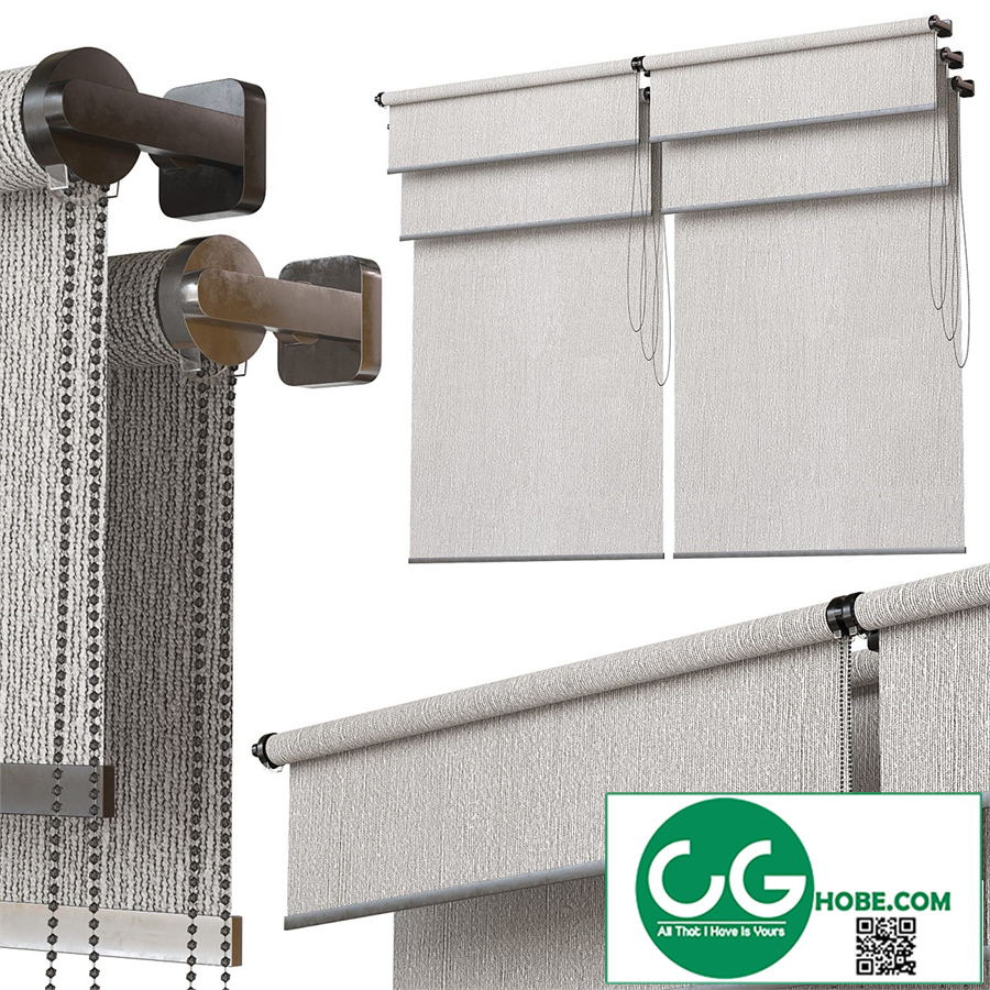 Roller blinds. Set 10