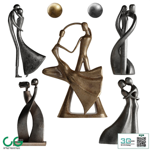 Human Abstract Sculptures 6 Love Position