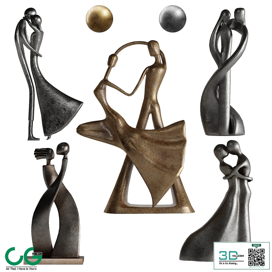 Human Abstract Sculptures 6 Love Position