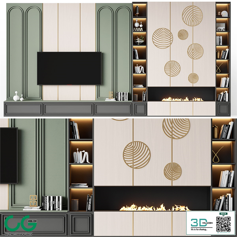 TV wall modern 92