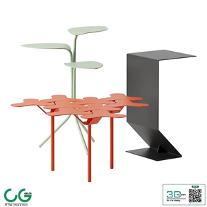 Side tables set by Moroso