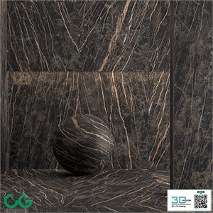 Porcelain tile Laminam Noir Desire. 3000x1000 mm.